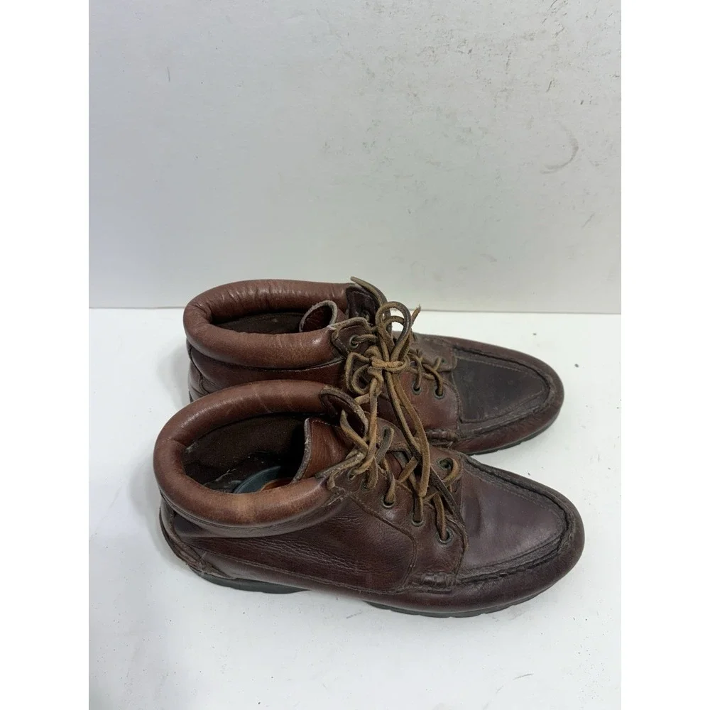 Timberland Women's Chukka Moccasin Leather Brown‎ Soft Sole Boots Sz 6.5 M